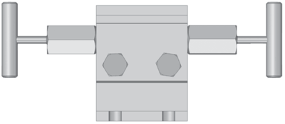 Hex Valve Two-Valve Manifold, HM72 Series